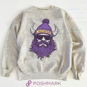 Minnesota Football Crewneck Sweatshirt, Minnesota Vikings Elbertfranklin5